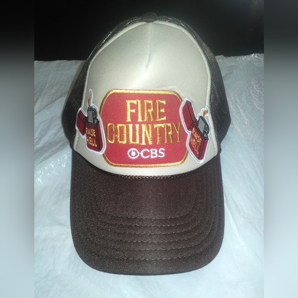 OTTO Brown and Cream Fire Country Hat Rare
